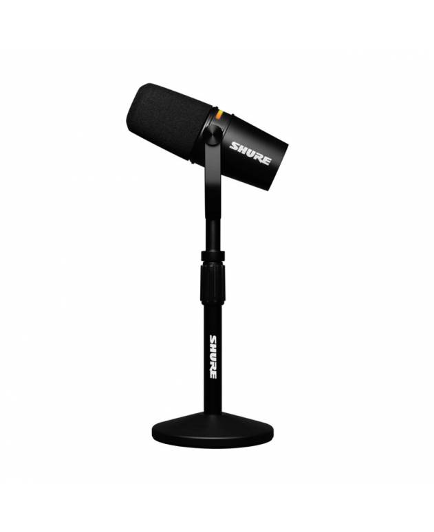 Shure MV7+ Popcast Microphone Bundle (with Gator Round Base Stand